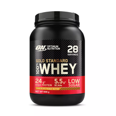 Proteine din zer, pudra proteica Optimum Nutrition, ON 100% Whey Gold Standard, aroma ciocolata unt arahide, 768g