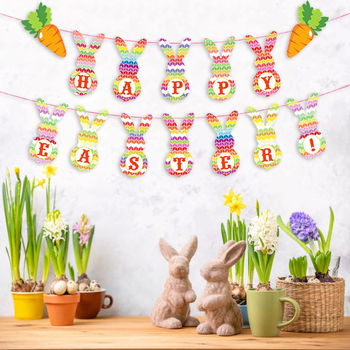 Set decoratiuni pentru Paste JIALWEN, 2 piese, carton, multicolor 10,00 Lei