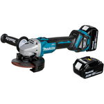 Makita DGA511RTJ polizor unghiular cu acumulator 18 V | 125 mm | 3000 - 8500 RPM | Fara perii | 2 x 5 Ah acumulatori + incarcator | In MakPac