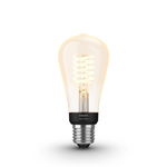 Bec Led Philips Design Vintage, Filament Edison, E27, Bluetooth/bridge, Lumina Alba, 2100 K, 220v-240v, 15.000 Ore, 7 W, Decorativ, Transparent, PHILIPS