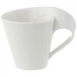 Villeroy & Boch 1025251420 New Wave Mocha/Espresso Cup, 80 ml, Premium Porcelain, White