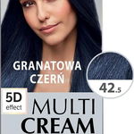 Joanna Multi Cream Metallic Color Vopsea de par nr 42.5 Bleumarin negru 1 pachet., Joanna