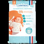 Scutece bio hipoalergence pentru nou nascuti 3-6kg marimea 2, 56 bucati, Carryboo, Carryboo