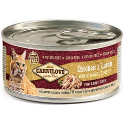 Hrana umeda pentru pisici Carnilove Cat Pui&Miel 100g, Carnilove