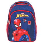 Ghiozdan poliester, Spider Man, bleumarin cu rosu 42 x 14 x 32 cm, Marvel