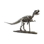 Figurina dinozaur, DecoDepot, argintiu antichizat, 28, 5x55x12 cm, plastic