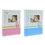 Album foto Baby Born Book, 100 fotografii 10x15 cm, coperta personalizabila, spatiu notite Albastru, Procart