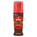 Burete cu silicon pentru incaltaminte Kiwi maro Express Shine 7ml