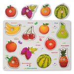 Puzzle din Lemn cu Fructe Montessori, Nurio