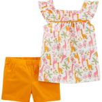 Carter's Set 2 piese tricou si pantaloni scurti