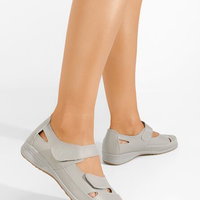 Sandale Dama cu Toc Gros Sofia Negre #15067