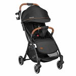 Carucior sport Lionelo Julie One 0-22 kg pliere compacta pentru avion negru, Lionelo