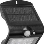Lampa solara ADVITI Siloe AD-SL-6083BLR4, 1.5 W, senzor de miscare, unghi de detectie 120&deg;, 190lm, IP65, 4000K, 1200mAh, negru, Orno