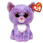 TY - Jucarie din plus Pisica, 15 cm, Violet, TY