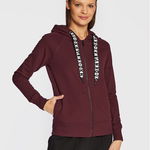 Dkny bluza femei, culoarea bej, cu glugă, neted, DKNY