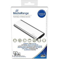 SSD portabil MediaRange MR1100, 120GB, USB-C, Silver