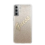 Husa de protectie Cover Glitter Gradient pentru Samsung Galaxy S21 Ultra GUHCS21LPCUGLSGO, Gold