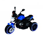 Motocicleta cu acumulator si led , Albastru , 6V , Robentoys