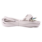 Cablu de alimentare cu stecher Emos, 3 x 1.5 mm2, alb, 5 m, Emos
