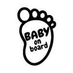 Sticker Decorativ Auto Baby On Board 18 x 12 cm Model 18, 