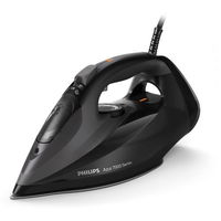 Fier de calcat Philips Azur DST7511/80, 3200W, debit de abur de 55g/min si jet de abur de 260 g, talpa SteamGlide Elite, rezervor de 300ml si sistem de curatare automata cu rezervor integrat pentru calcar, oprire automata, Negru, Philips