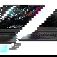 Gaming 15.6'' AORUS 15 9KF, FHD 144Hz, Procesor Intel Core i5-12500H (18M Cache, up to 4.50 GHz), 16GB DDR5, 512GB SSD, GeForce RTX 4060 8GB, Free DOS, Black, GIGABYTE