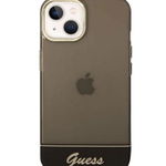 Protectie spate Guess Camera Outline Translucent pentru Apple iPhone 14 (Maro)