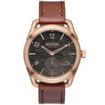 NIXON A459-1890 C39 Leather Rose Gold Brown 39mm 10ATM