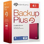 Hard disk extern Seagate Backup Plus 4TB 2.5 inch USB 3.0 Red