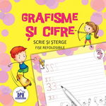 Grafisme și cifre. Scrie și sterge - fișe refolosibile​ - Paperback brosat - *** - Didactica Publishing House, 