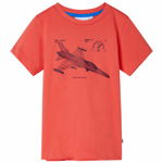 Tricou pentru copii, roșu deschis, 116, vidaXL