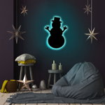 Lampa de perete Snowman 2, Neon Graph, 25x30 cm, albastru, Neon Graph