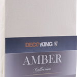Decoking Cearceaf de corp Jersey Amber crem 220x200 cm, Decoking