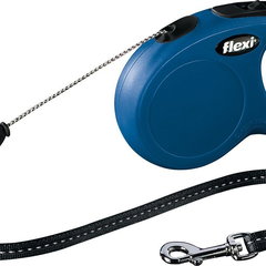 Lesa Flexi Classic cu Snur marimea S 5 m/12 kg Albastru Lesa Flexi Classic cu Snur marimea S 5 m/12 kg Albastru