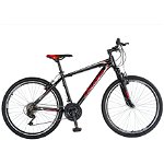 Bicicleta MTB-HT 26" VELORS Double V2671A, janta dubla, cadru aluminiu, 18 viteze, culoare negru/rosu, VELORS