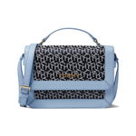 Genti Femei Tommy Hilfiger Lucia-Top-Handle Crossbody-Cube Jacquard NavyWhiteRomantic Blue, Tommy Hilfiger