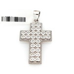 Pandantiv din argint 925 cruce cu cristale zirconiu, BijuteriidinArgint.ro