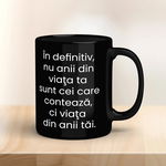 Cana neagra personalizata cu text, 1