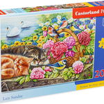 Puzzle 200 piese Lazy Sunday, Castorland