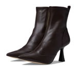 Incaltaminte Femei MICHAEL Michael Kors Clara Mid Bootie Chocolate, MICHAEL Michael Kors