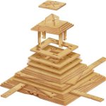 ESC WELT Quest Pyramid 3D Puzzle Game - 3-in-1 Puzzle cu compartiment SECRET - Puzzle din lemn - Cutie cadou Joc Puzzle - Cutie puzzle pentru copii si adulti, ESC WELT
