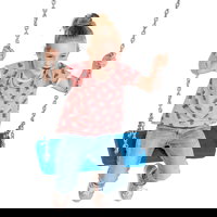 Leagan, KBT, din cauciuc cu lant, Rosu