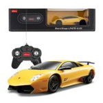 Masina cu telecomanda Lamborghini Murcielago LP670 galben, scara 1: 24, Rastar, 