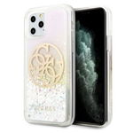 Husa de protectie telefon Guess pentru Iphone 11 Pro Max, Model Circle Logo, Plastic TPU, GUHCN65LGIRGP, Alb - Argintiu, Guess