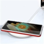 Carcasa Clear 3 in 1 compatibila cu Samsung Galaxy S23 Ultra Red, OEM
