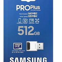 Samsung MB-MD512KB/WW Card Memorie MicroSDXC PRO Plus 512GB cu Cititor Usb  MicroSDXC