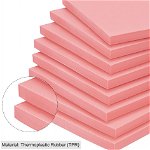 Set de 8 blocuri pentru sculptat Sourcing Map cauciuc termoplastic, roz, 15 x 10 x 0,8 cm
