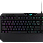 Tastatura gaming ASUS TUF Gaming K5, switch-uri Mech-Brane, RGB, rezistenta la varsarile accidentale de lichide, iluminare Aura Sync, Negru