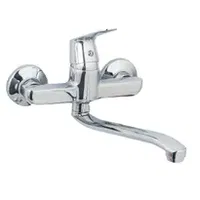 Baterie bucatarie, prindere perete,pipa lunga mobila crom lucios, TRENDY S