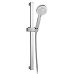Set bara dus Ferro Vigo, cu suport culisant 655 mm, para dus cu 3 functii, furtun dus 150 cm, Crom, Ferro